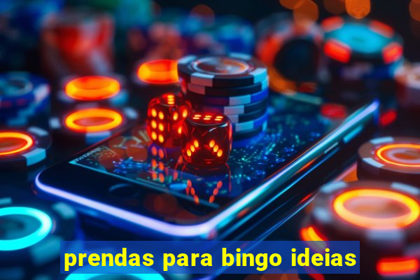 prendas para bingo ideias